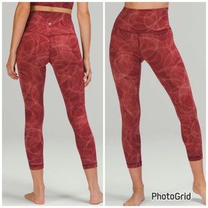 Lululemon Align Red Ankle Cropped Pants Size 4